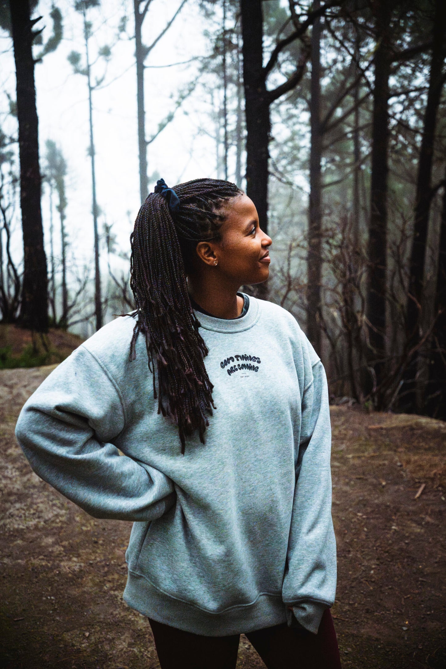 sudadera good thinks gris